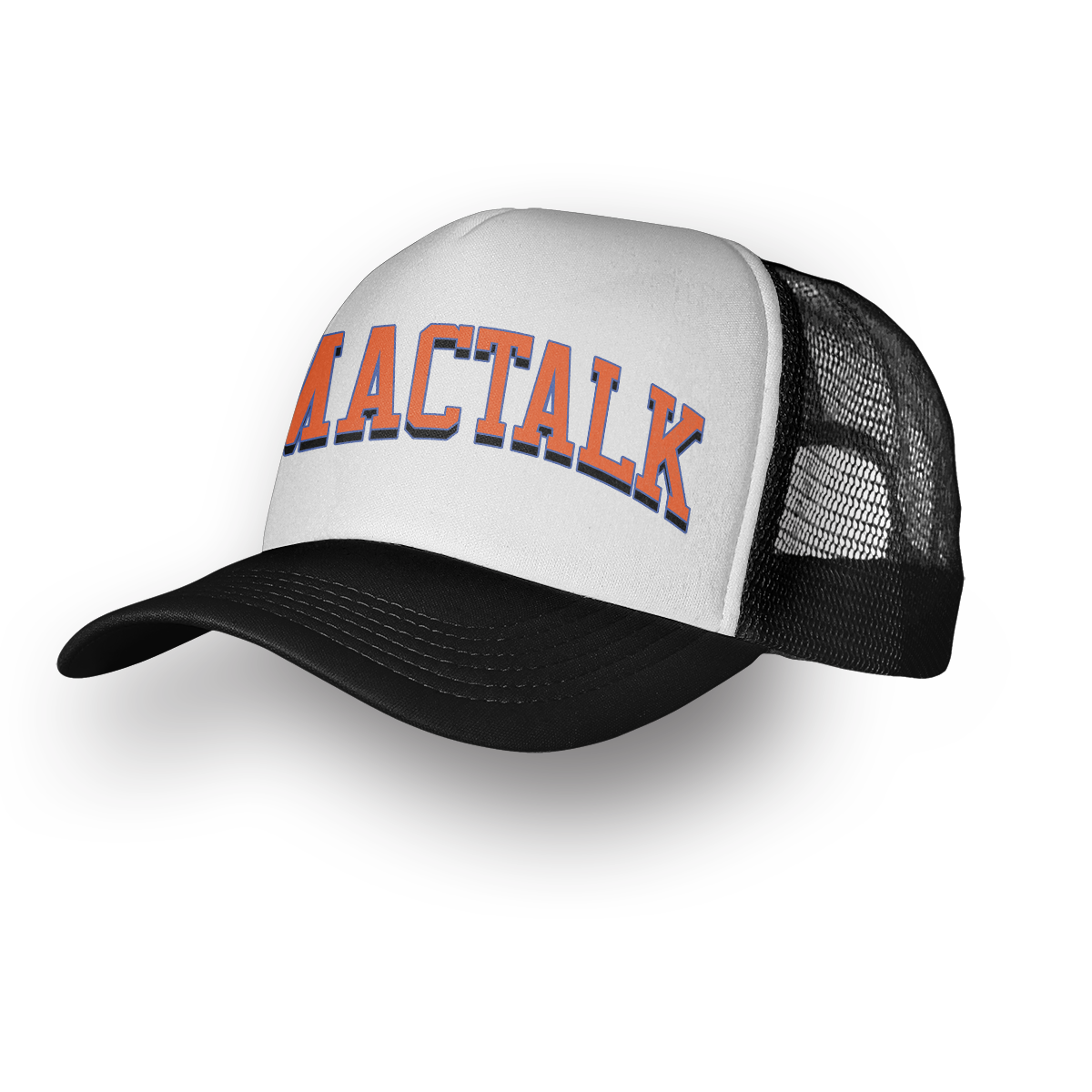 Mactalk MACTALK NYC FOAM TRUCKER HAT - BLACK/WHITE – China Mac Online