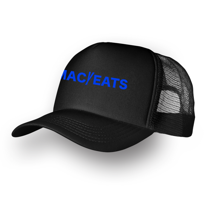 MAC EATS FOAM TRUCKER HAT - BLACK/BLUE - China Mac Online