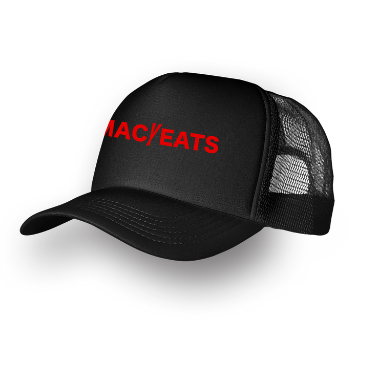 MAC EATS FOAM TRUCKER HAT - BLACK/RED - China Mac Online